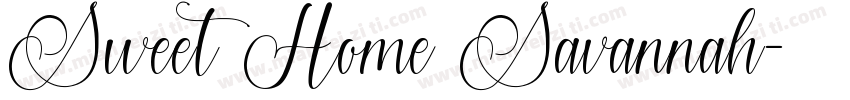 Sweet Home Savannah字体转换